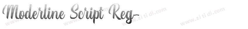 Moderline Script Reg字体转换 Moderline Script Reg字体转换